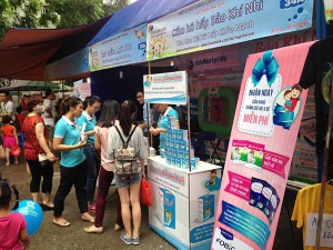 Bảo Khí Nhi tại Hội chợ làm cha mẹ tết thiếu nhi 1-6